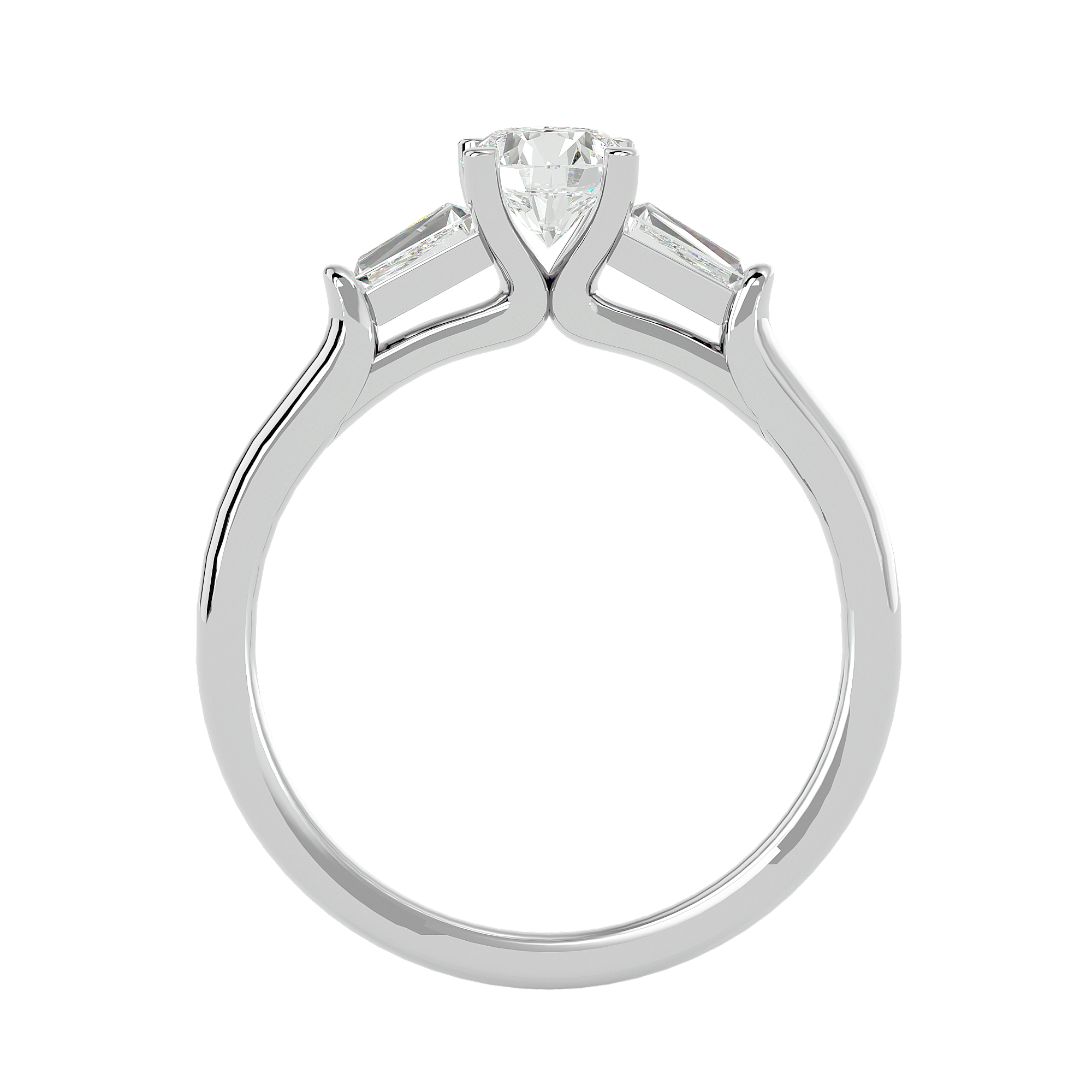1 ctw Round Three Stone Lab Grown Diamond Ring