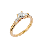 1 ctw Round Three Stone Lab Grown Diamond Ring
