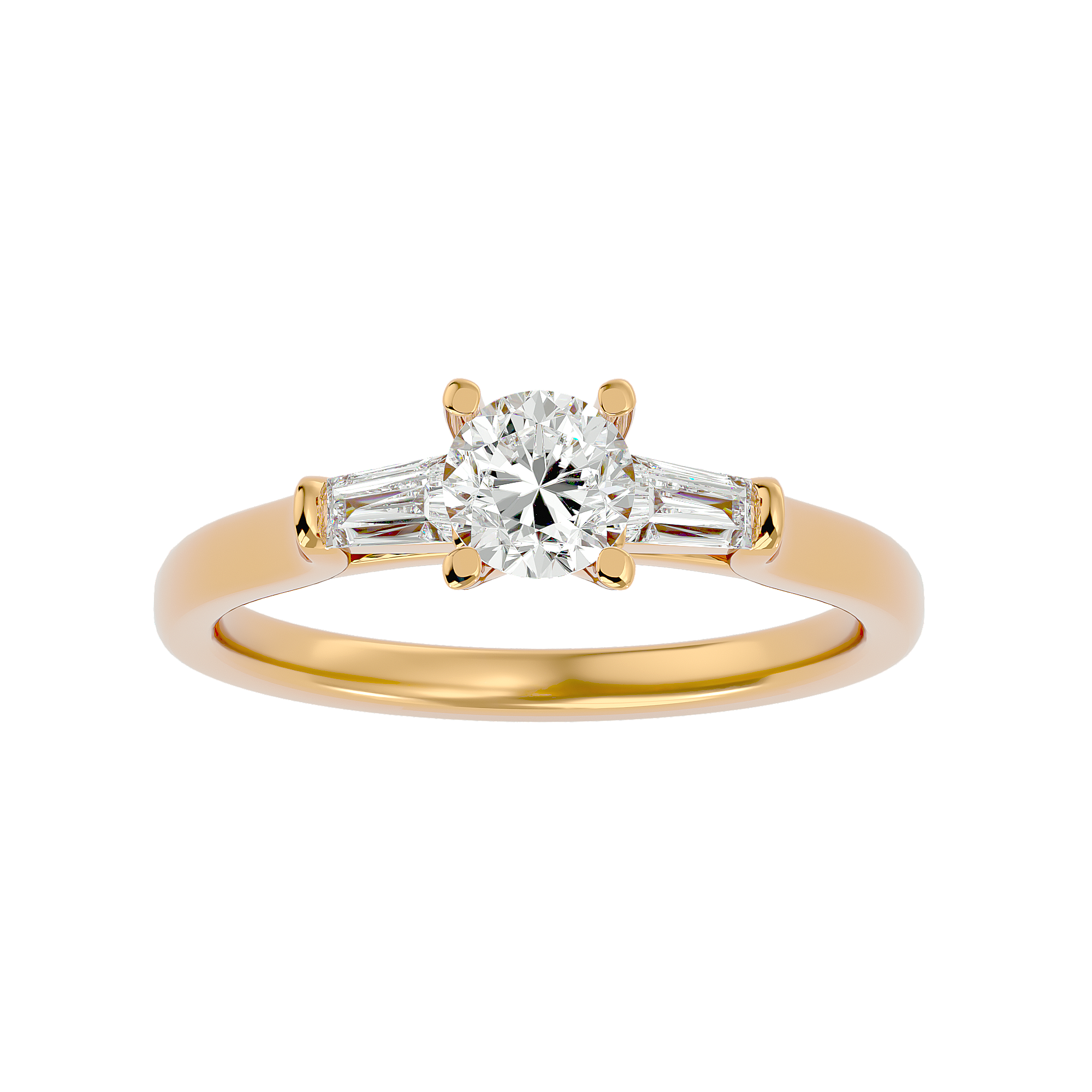 1 ctw Round Three Stone Lab Grown Diamond Ring
