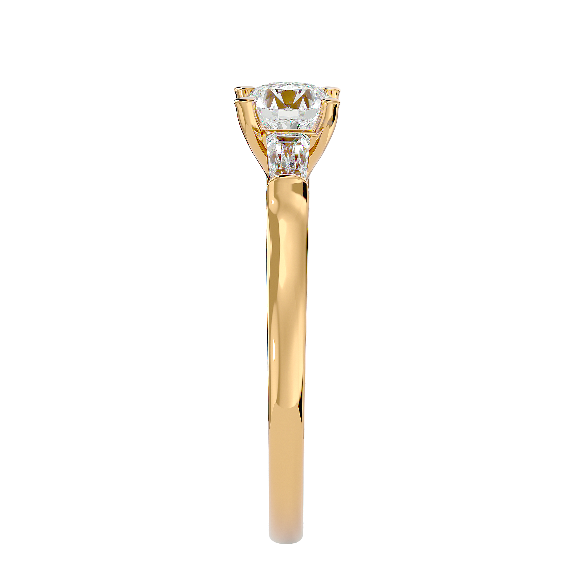 1 ctw Round Three Stone Lab Grown Diamond Ring