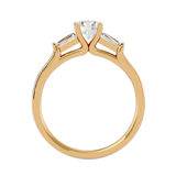 1 ctw Round Three Stone Lab Grown Diamond Ring
