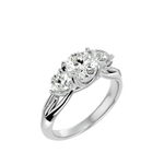 2 1/3 ctw Round Three Stone Lab Grown Diamond Ring