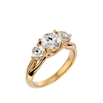 2 1/3 ctw Round Three Stone Lab Grown Diamond Ring