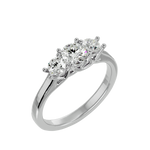 1 ctw Round Three Stone Lab Grown Diamond Ring