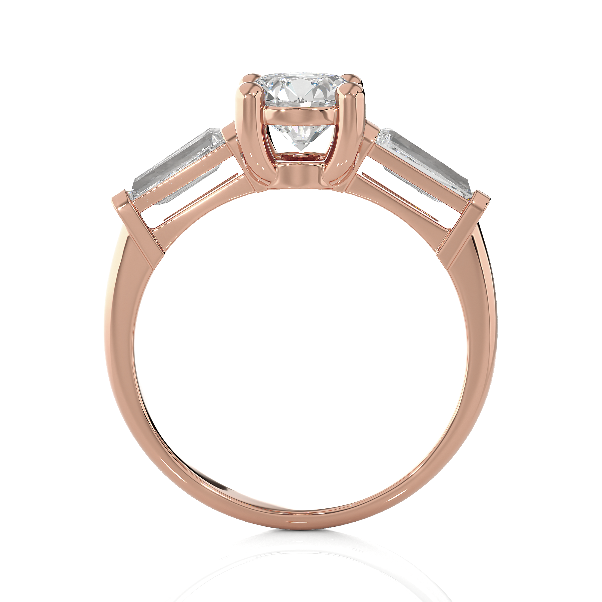 1 3/4 ctw Round 3 Stone Lab Grown Diamond Ring