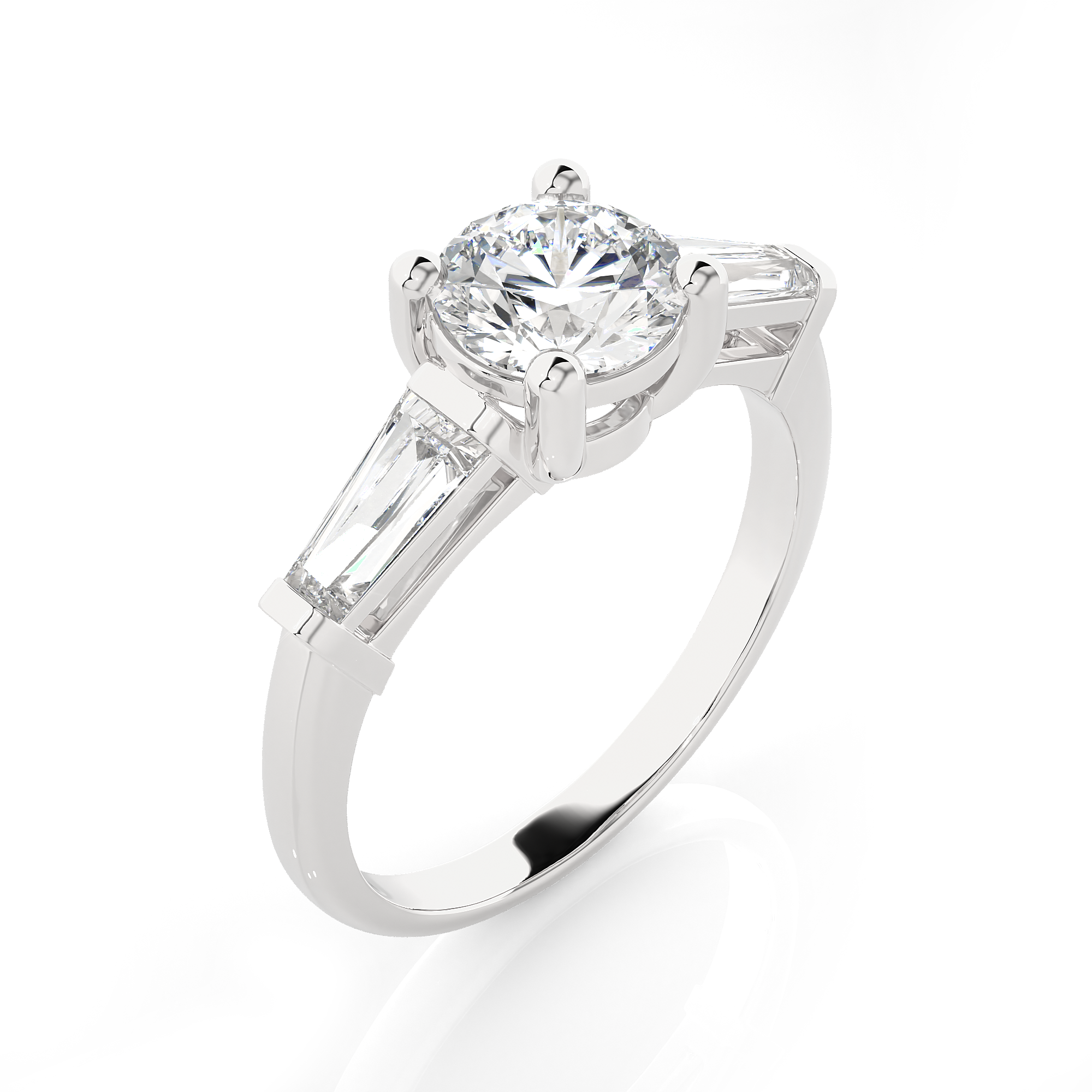 1 3/4 ctw Round 3 Stone Lab Grown Diamond Ring