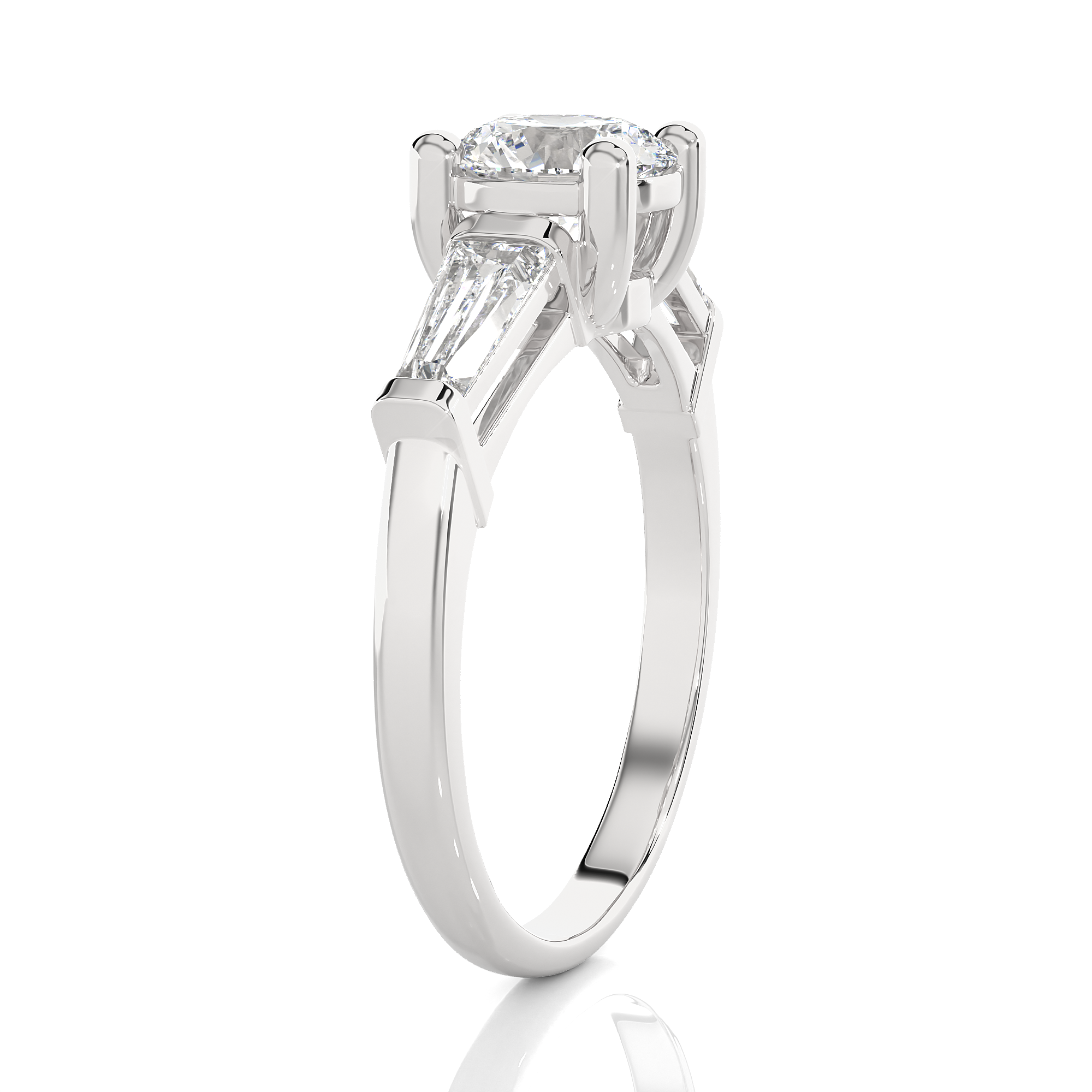 1 3/4 ctw Round 3 Stone Lab Grown Diamond Ring