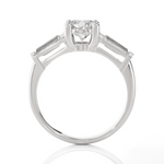 1 3/4 ctw Round 3 Stone Lab Grown Diamond Ring