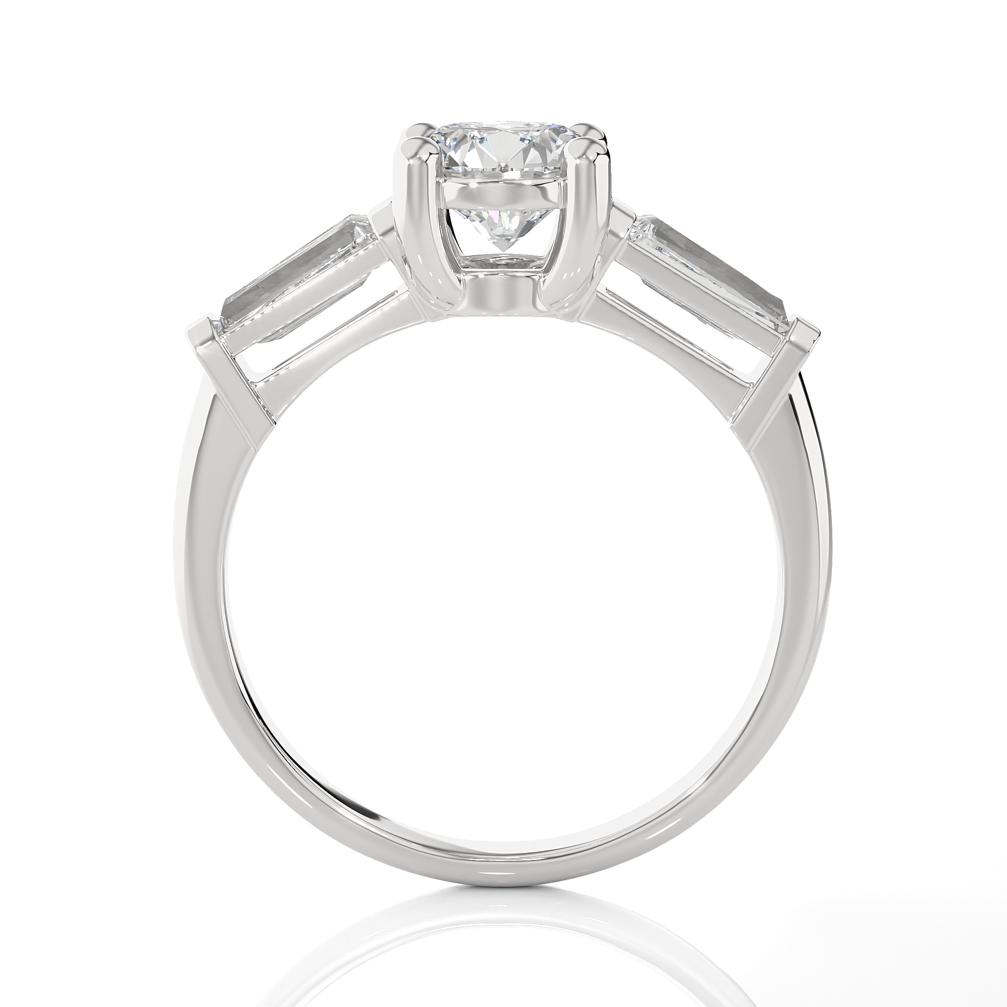 1 3/4 ctw Round 3 Stone Lab Grown Diamond Ring