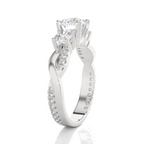 1 5/8 ctw Round 3 Stone Lab Grown Diamond Ring