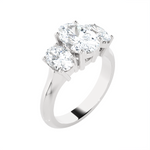 2 5/8 ctw Oval 3 Stone Lab Grown Diamond Ring