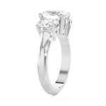2 5/8 ctw Oval 3 Stone Lab Grown Diamond Ring