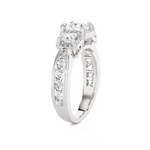 1 1/2 ctw Princess-Cut Three Stone Lab Grown Diamond Ring