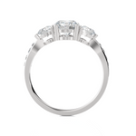 1 5/8 ctw Round Three Stone Lab Grown Diamond Ring