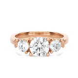 1 1/2 ctw Round Three Stone Lab Grown Diamond Ring