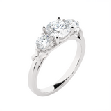1 1/2 ctw Round Three Stone Lab Grown Diamond Ring