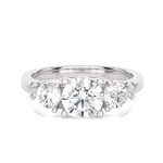 1 1/2 ctw Round Three Stone Lab Grown Diamond Ring