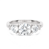 1 1/2 ctw Round Three Stone Lab Grown Diamond Ring