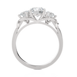 1 1/2 ctw Round Three Stone Lab Grown Diamond Ring