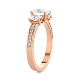 1 3/4 ctw Oval Three Stone Lab Grown Diamond Ring
