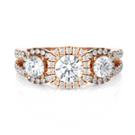 1 1/2 ctw Round Three Stone Lab Grown Diamond Ring