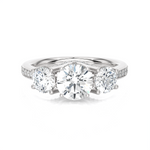 2 ctw Round Three Stone Lab Grown Diamond Ring