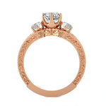 1 3/8 ctw Round Three Stone Lab Grown Diamond Ring