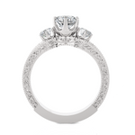 1 3/8 ctw Round Three Stone Lab Grown Diamond Ring