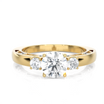 1 ctw Round Three Stone Lab Grown Diamond Ring