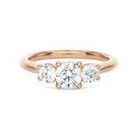 1 ctw Round Three Stone Lab Grown Diamond Ring
