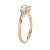 1 ctw Round Three Stone Lab Grown Diamond Ring