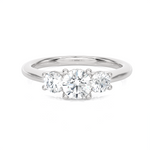 1 ctw Round Three Stone Lab Grown Diamond Ring