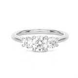 1 ctw Round Three Stone Lab Grown Diamond Ring