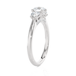 1 ctw Round Three Stone Lab Grown Diamond Ring