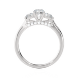 1 ctw Round Three Stone Lab Grown Diamond Ring