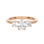 Round Three Stone Lab Grown Diamond Ring