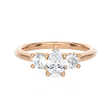 Round Three Stone Lab Grown Diamond Ring