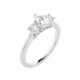 Round Three Stone Lab Grown Diamond Ring