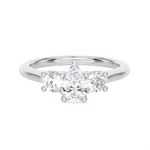 Round Three Stone Lab Grown Diamond Ring