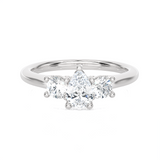 Round Three Stone Lab Grown Diamond Ring
