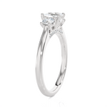 Round Three Stone Lab Grown Diamond Ring