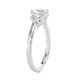 Round Three Stone Lab Grown Diamond Ring