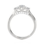 Round Three Stone Lab Grown Diamond Ring