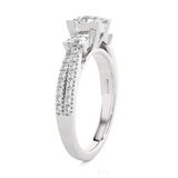 1 1/2 ctw Round Three Stone Lab Grown Diamond Ring