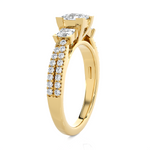 1 1/2 ctw Round Three Stone Lab Grown Diamond Ring