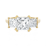 3 ctw Princess-Cut Three Stone Lab Grown Diamond Ring