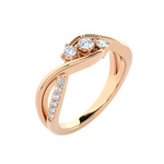 1/3 ctw Round Three Stone Lab Grown Diamond Ring