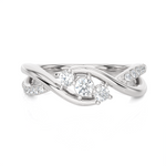 1/3 ctw Round Three Stone Lab Grown Diamond Ring