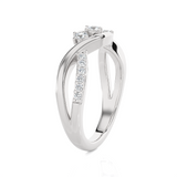 1/3 ctw Round Three Stone Lab Grown Diamond Ring