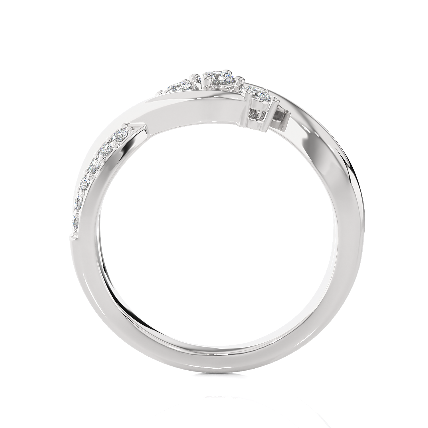 1/3 ctw Round Three Stone Lab Grown Diamond Ring